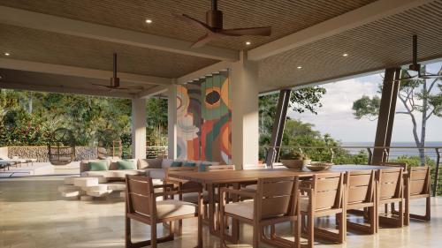 Outdoor living and dining area